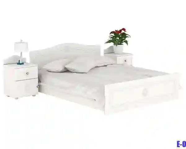 Кровать белая Много Мебели