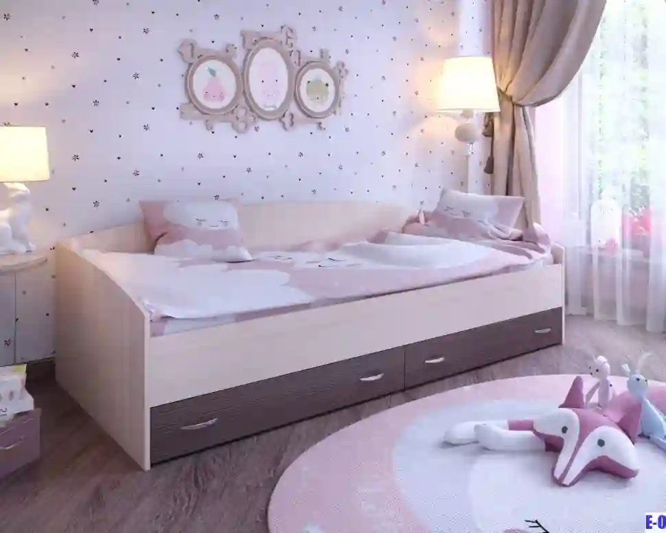 Детская кровать с ящиками Хофф
